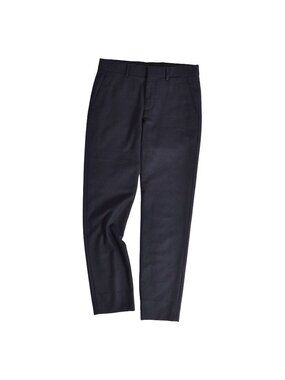 Hermes Pants Trousers Long Wool Navy 38